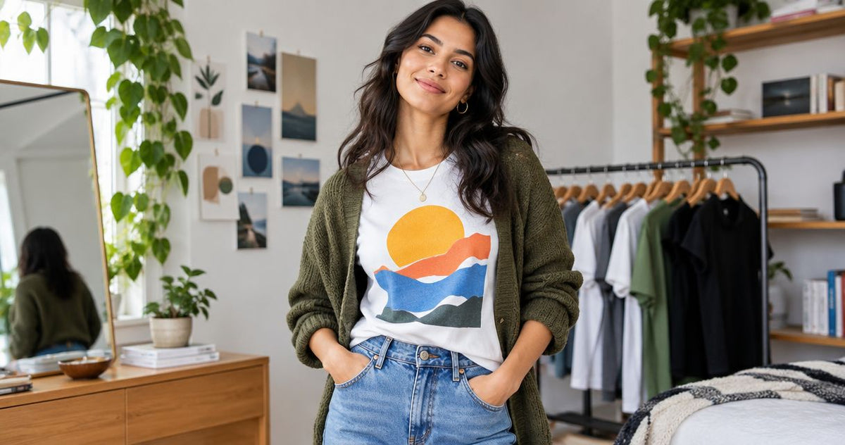 How to style graphic tees without hiding the message