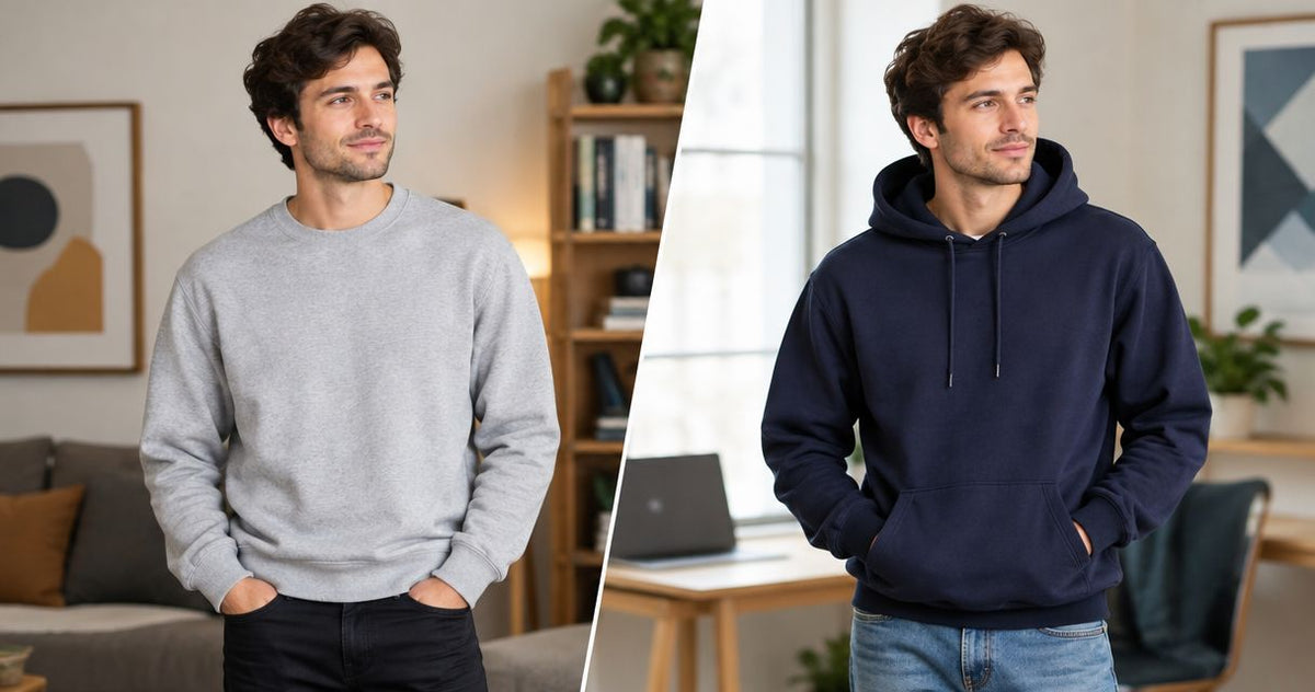 Crewneck vs hoodie: which fits your everyday wardrobe?