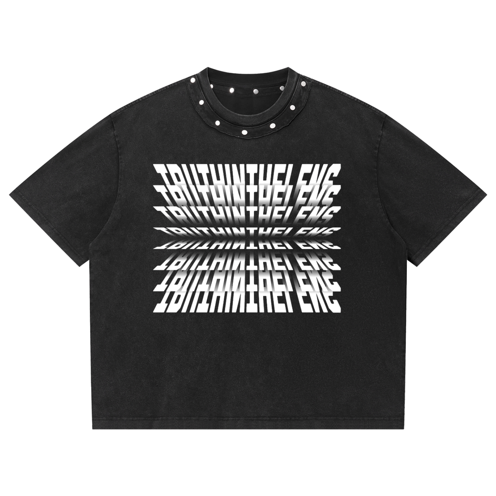 TITL Washed Studded T-Shirt